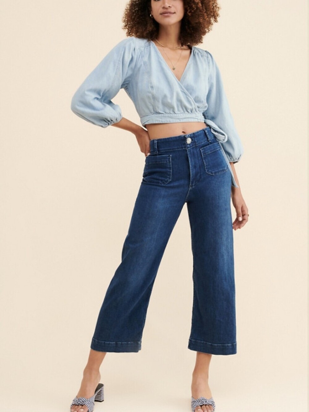 Anthropolgie Pilcro The Skipper Wide-Leg Jeans Size 30